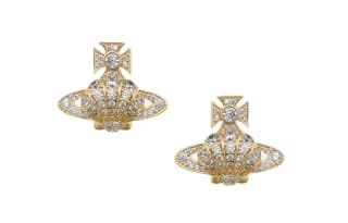 Vivienne Westwood Brass Stud Earrings Gold