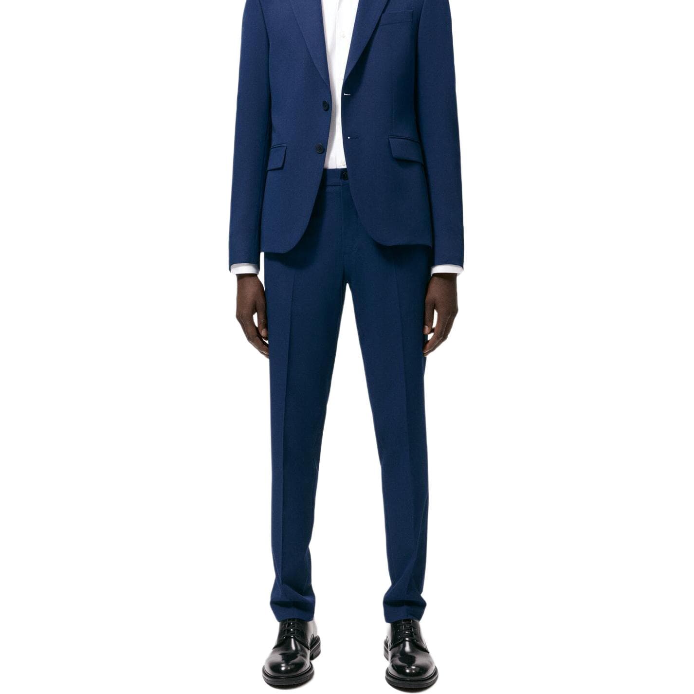 ZARA Suit Trousers Men Dark Blue