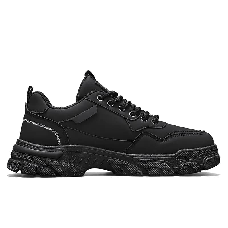 Warrior Ankle Length Martin Boot Men Black