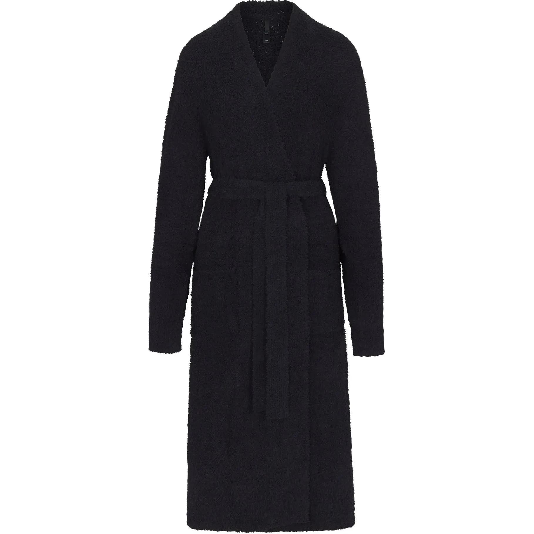 Skims Cozy Knit Short Robe Onyx ONYX/Onyx