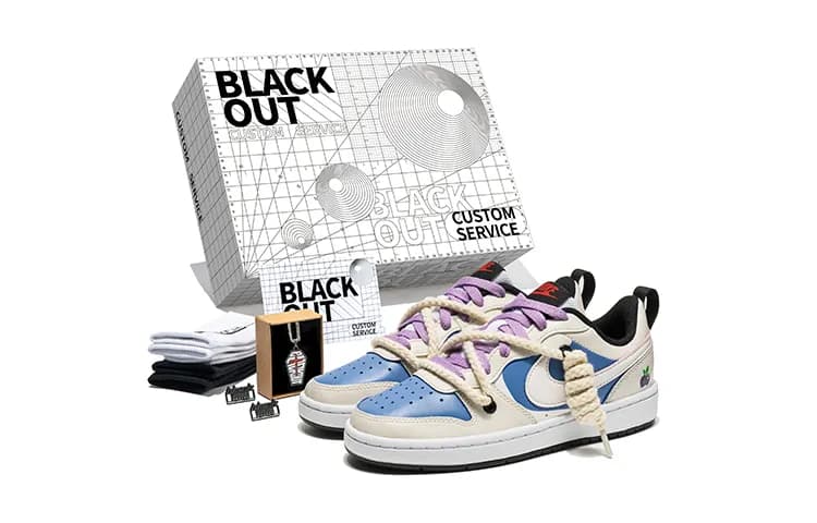 Nike Court Borough Series LowTop Blue Gray 36.5