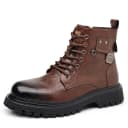 Brown[Leather Shoe Size: Size 40 in This Model = Sports Shoe Size 41]