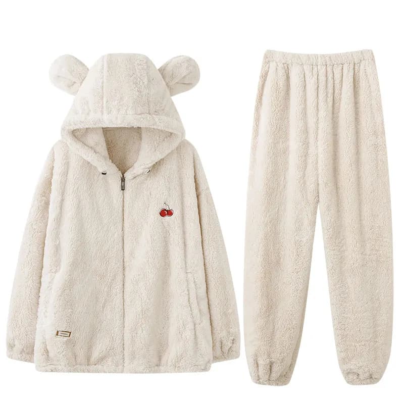 MIOJUER Pajama Sets Cream Foam White 6617 (Women's)