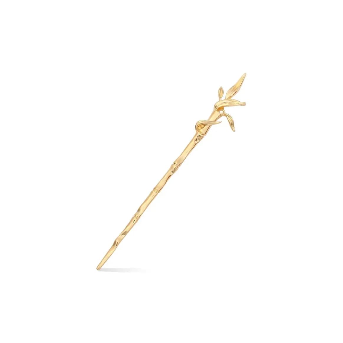 Gold Bamboo Leaf Hairpin