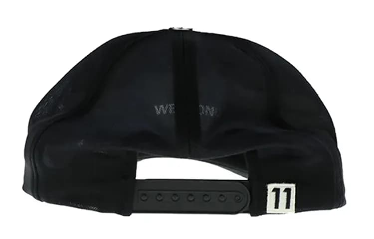 WE11DONE Baseball Caps Black