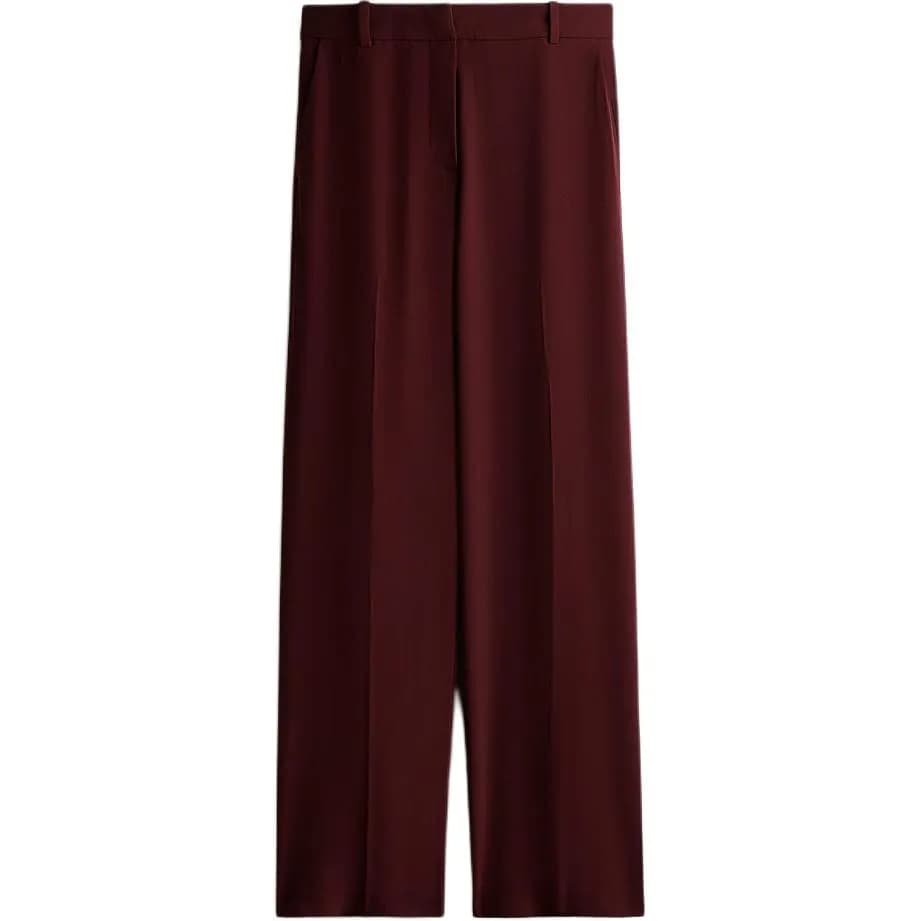 H&M Suit Trouser Burgundy Burgundy