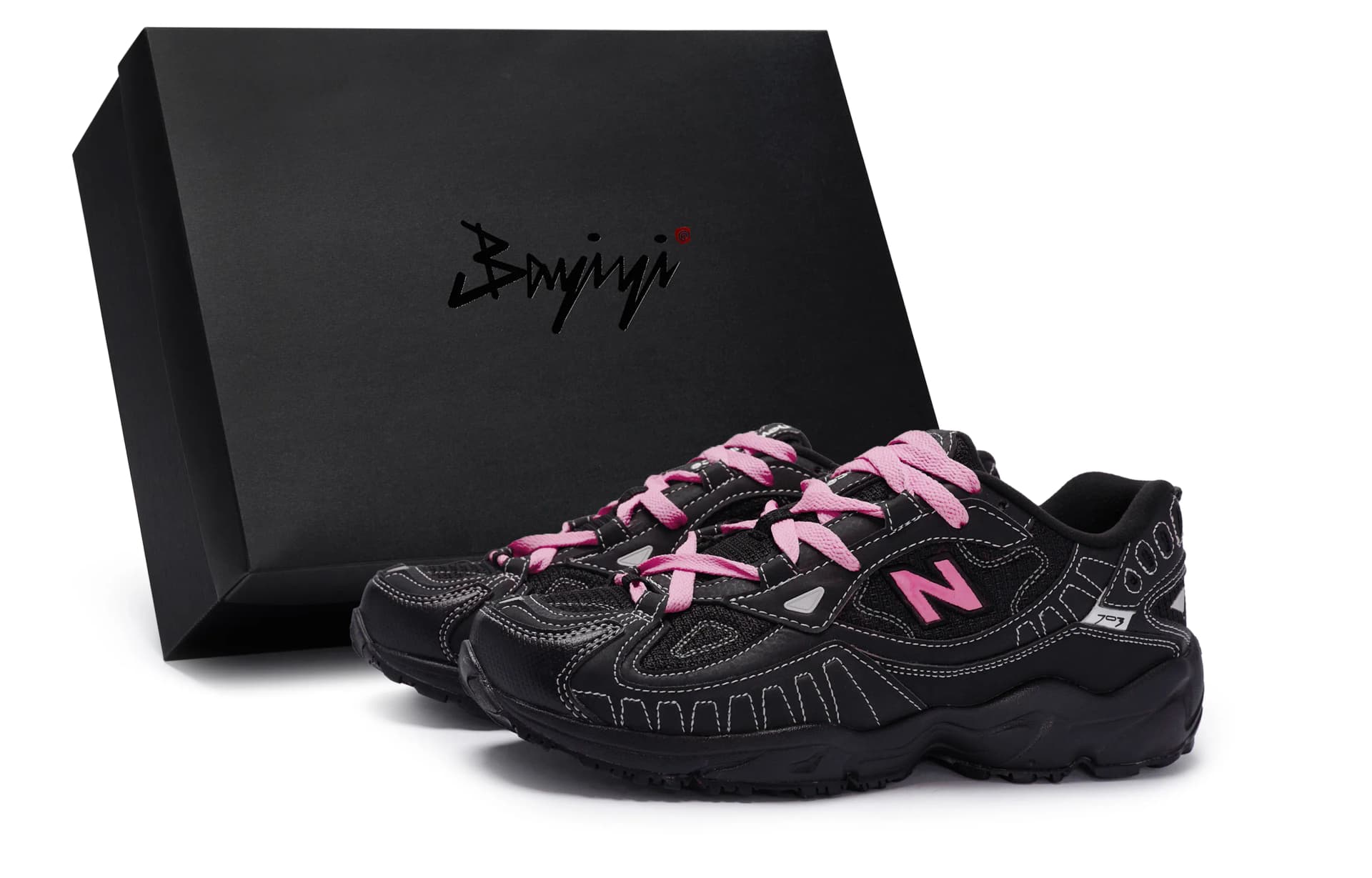 New Balance NB 703 Outdoor Black White Rose Red Black White Rose Red