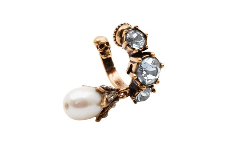 Alexander McQueen ClipOn Earrings Gold