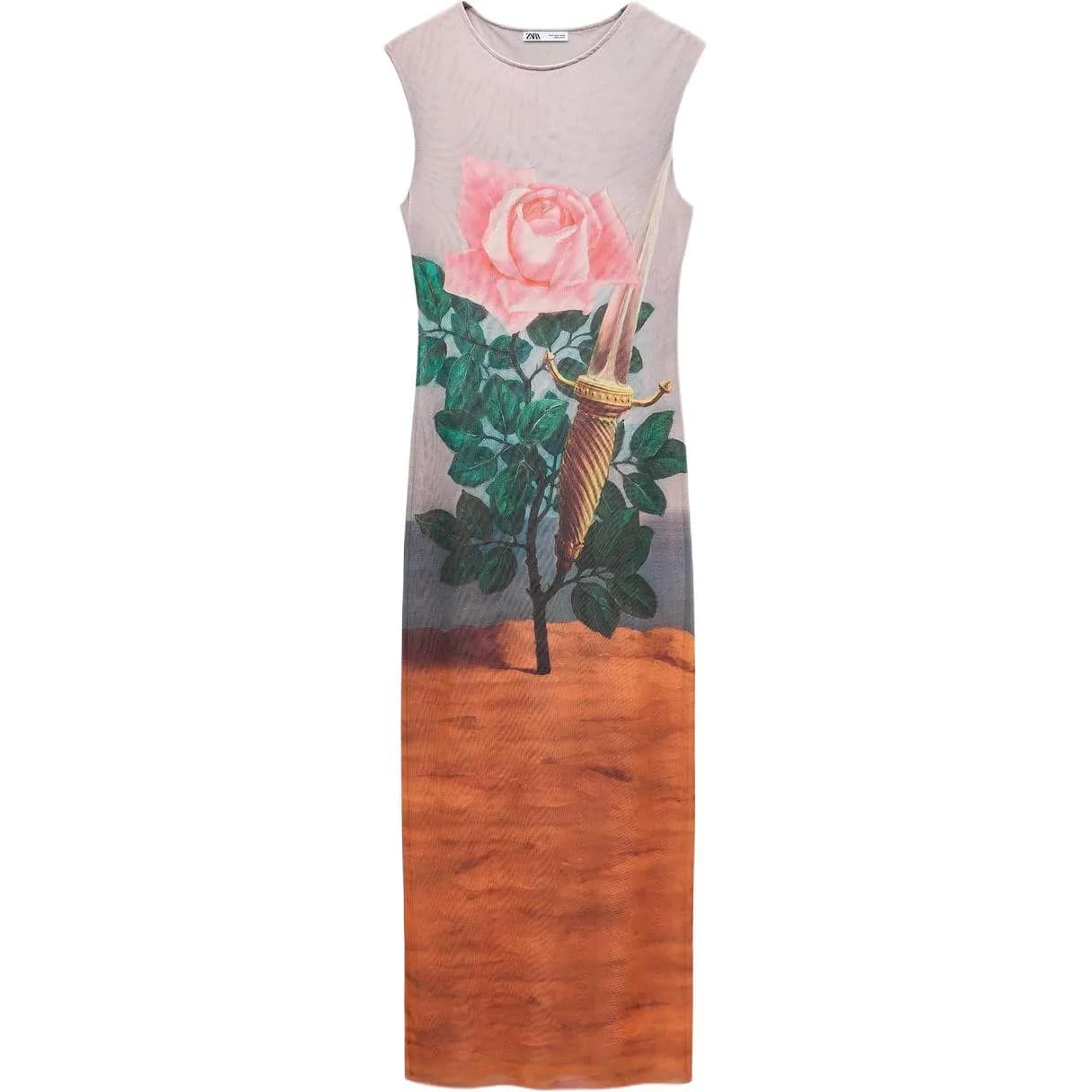 ZARA x YISHUJIA,LIANMINGKUAN Dress Print Print