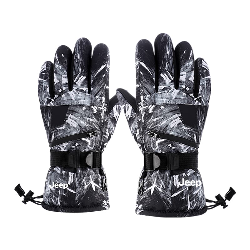 Jeep Thickened Ski Black White Graffiti