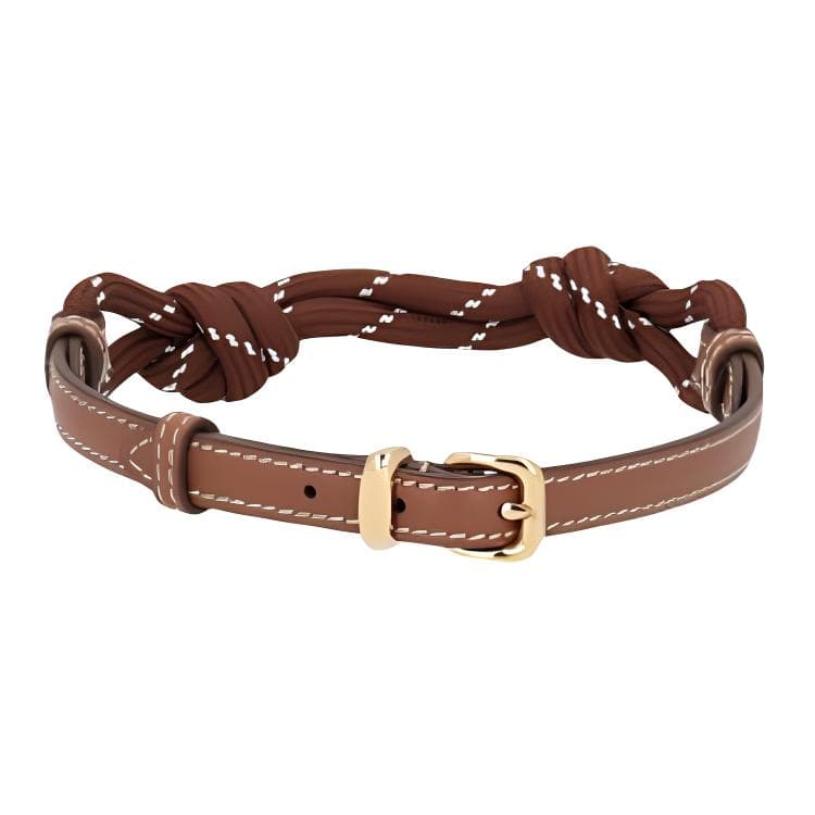 MIU MIU Fabric Anklets Brown Brown