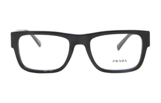 PRADA Plastic Rectangular Eyeglass Frames Black