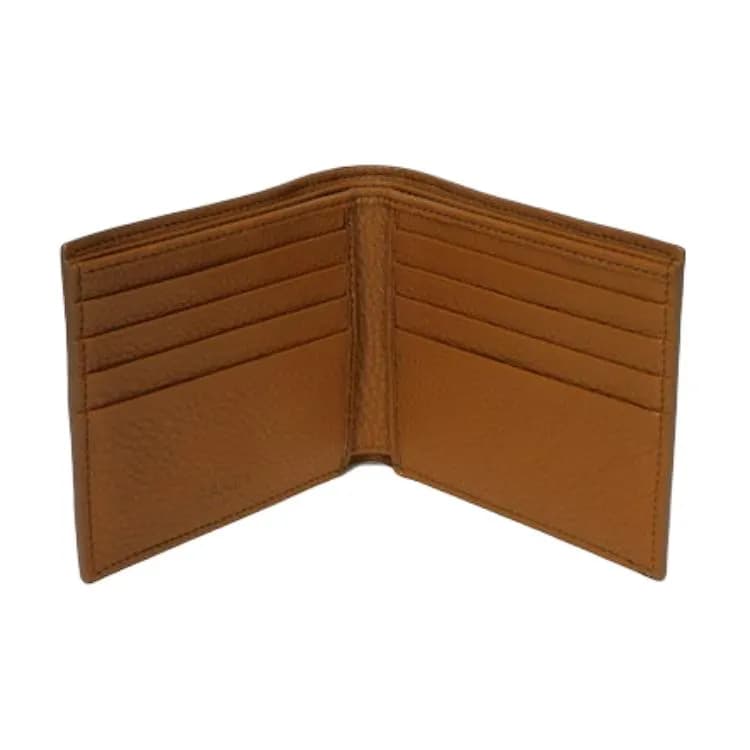 PRADA Saffiano Short Cow Wallet Brown