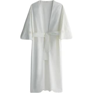 ZARA Pajama Robe Raw White