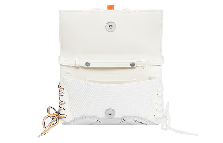 Balenciaga Cow Cell Phone Pouch Regular White Orange