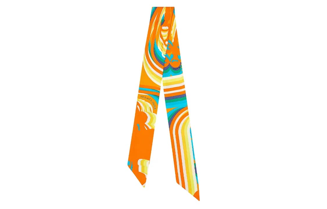 HERMES Silk Light Orange Light Orange