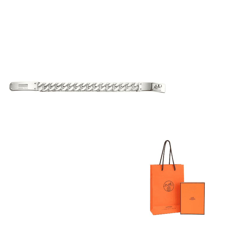 HERMES Стерлинговое серебро 925 пробы Браслеты Мужские Silver