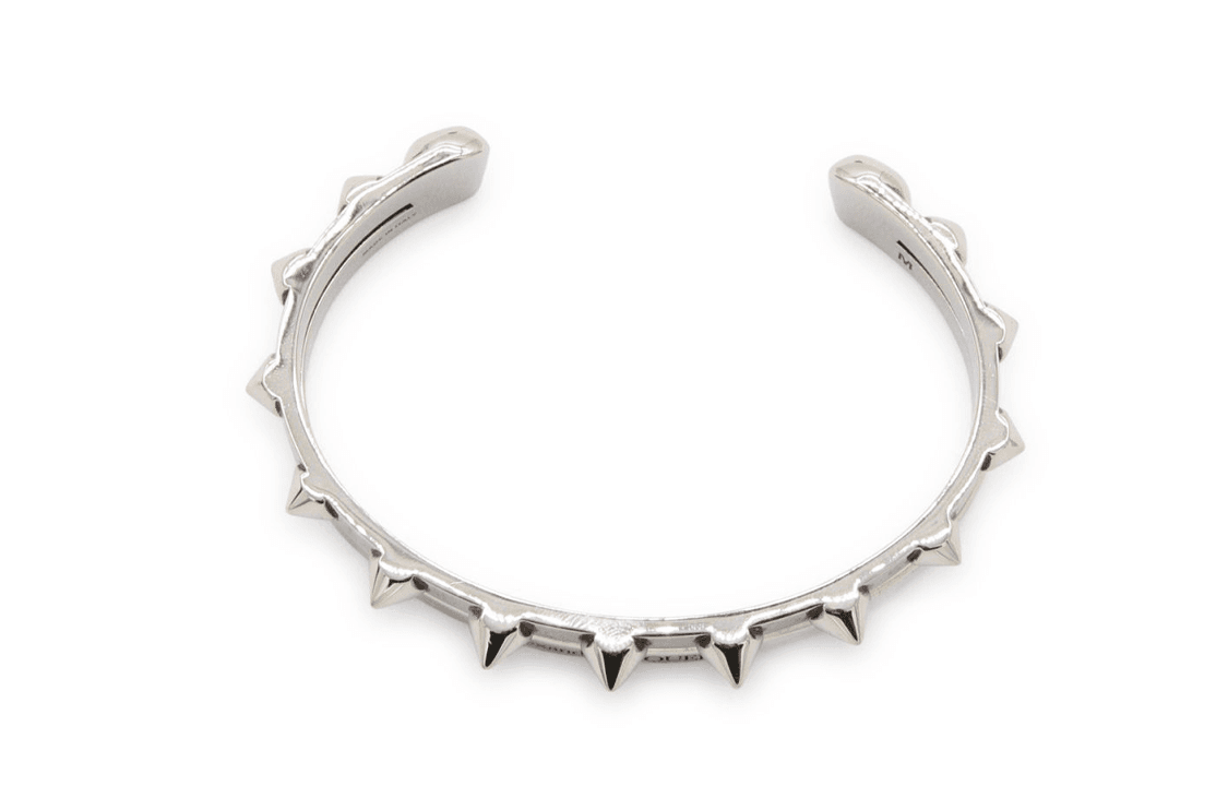 Alexander McQueen Brass Bangles Silver