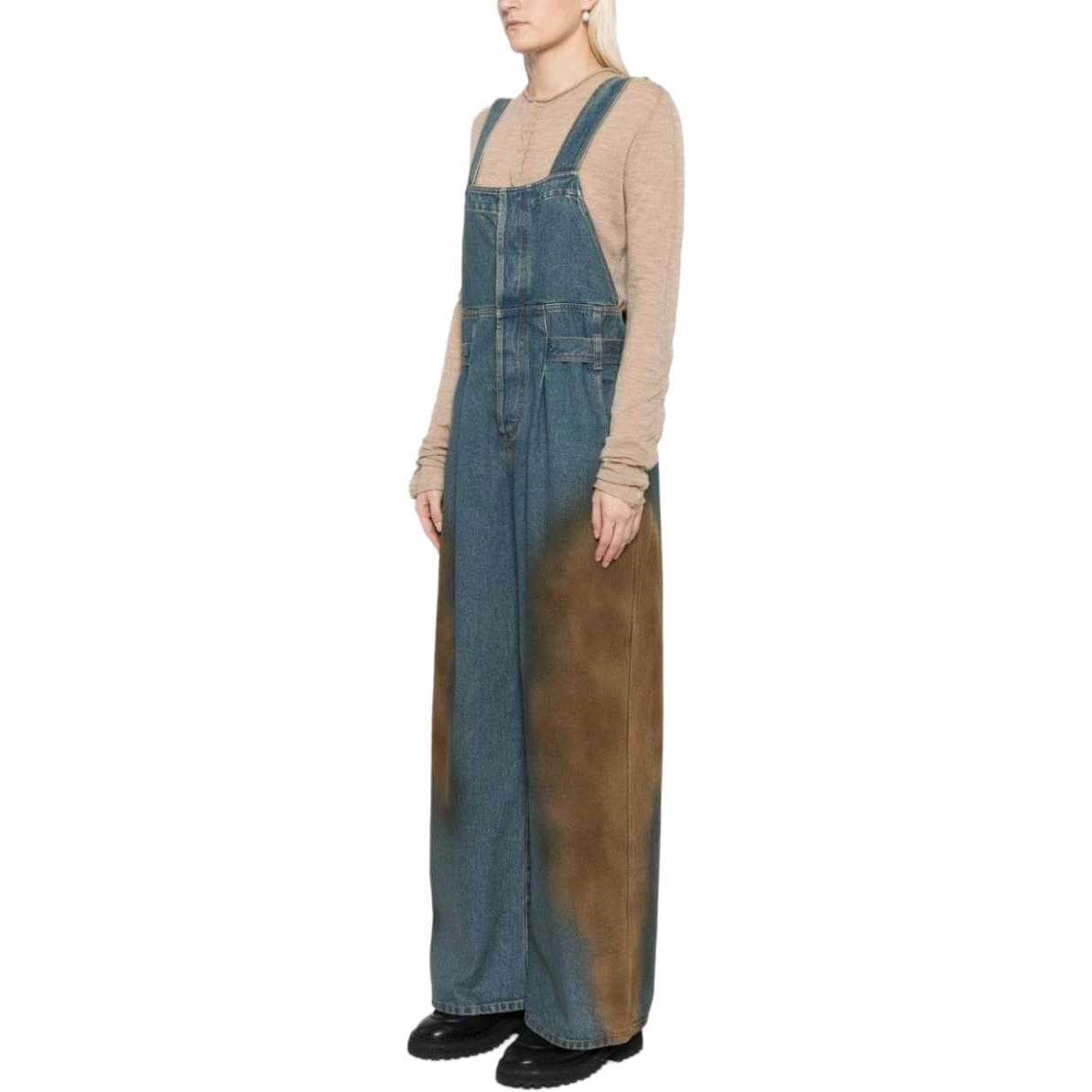 UMA WANG Panda Denim Jumpsuit