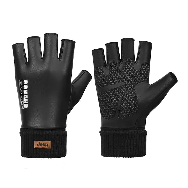 Jeep Men Black (Half Finger)
