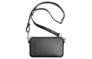 ZARA Polyurethane Crossbody Bags Cell Phone Pouch Black