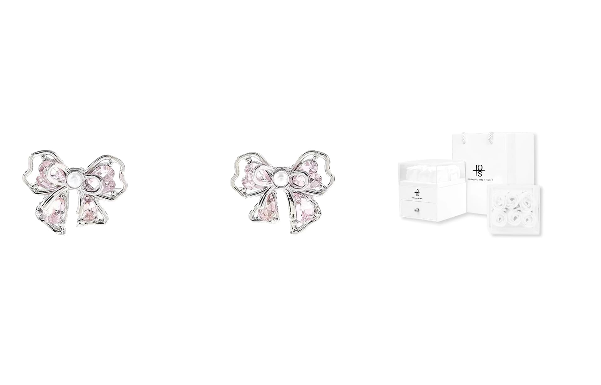 Bowknot Stud Earrings[Rose Love Box]