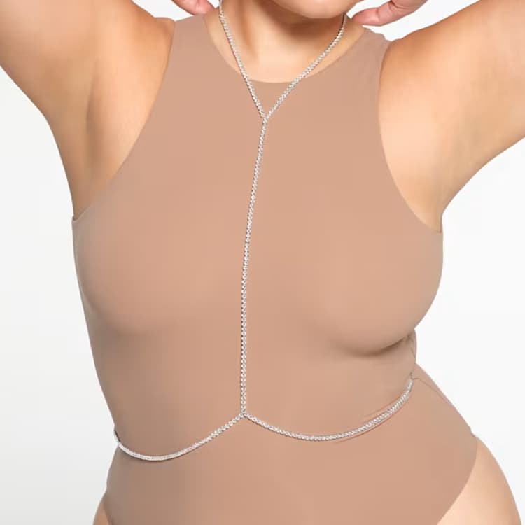 Swarovski Skims Body Chains Silver