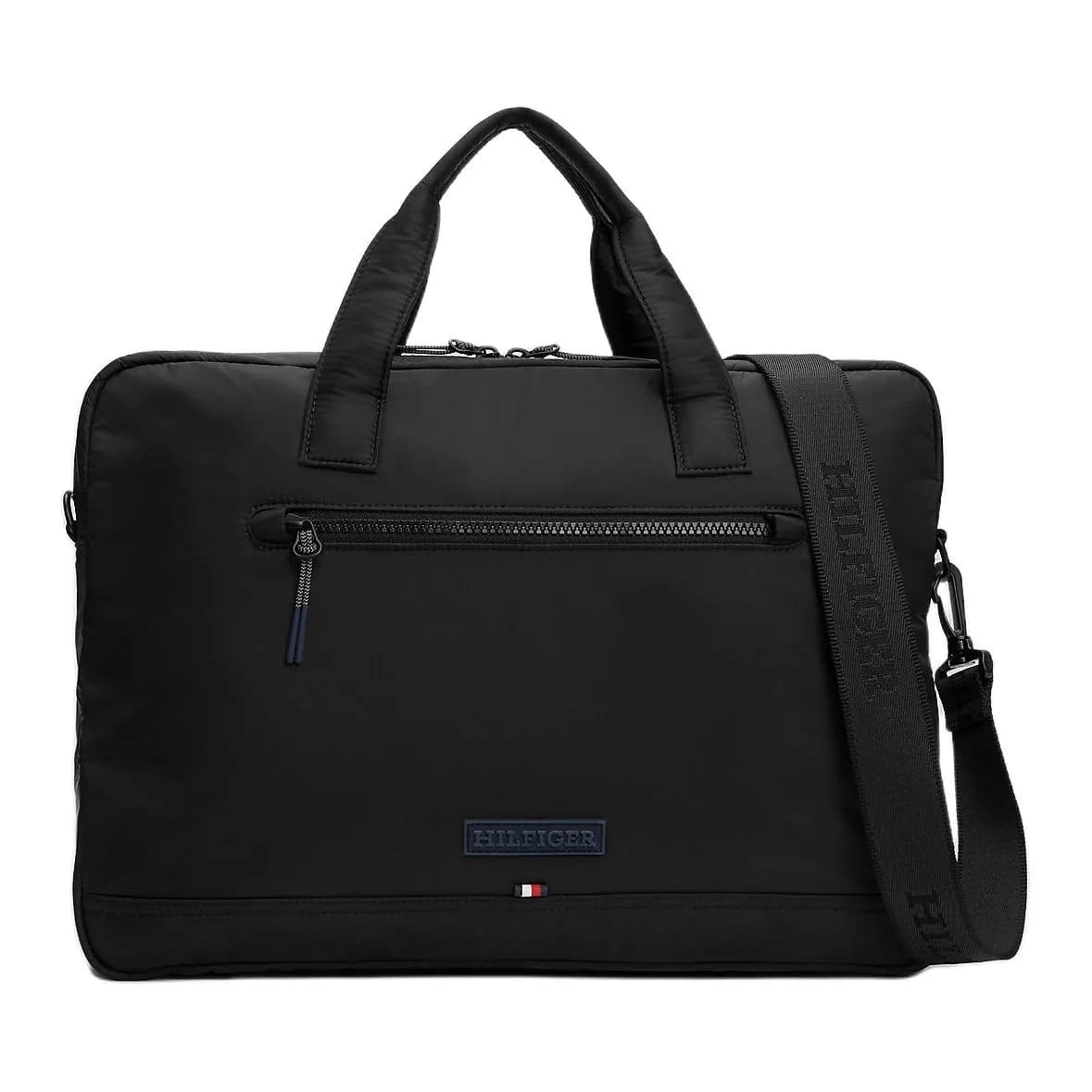 Tommy Hilfiger Nylon Laptop Bag Black Black