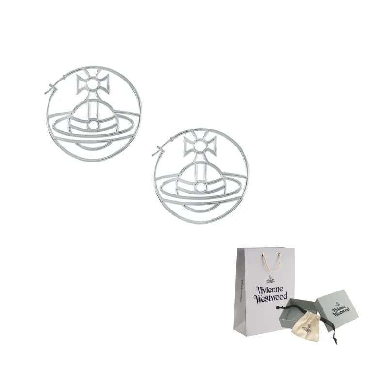 Vivienne Westwood Brass Earrings Silver Silver