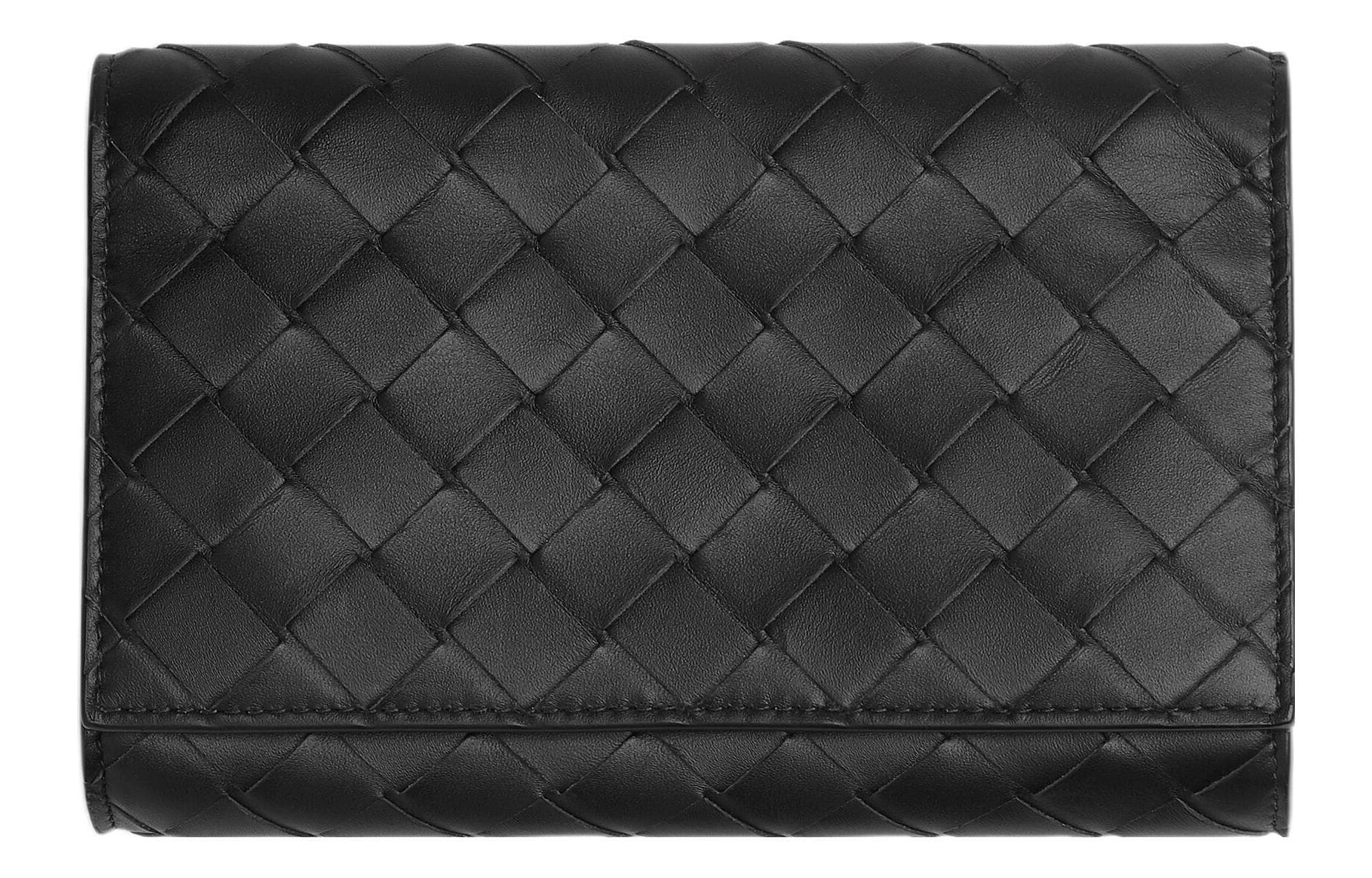 Bottega Veneta Calfskin Eyeglass Pouch Black Basic Set (Bag+Dust Bag)