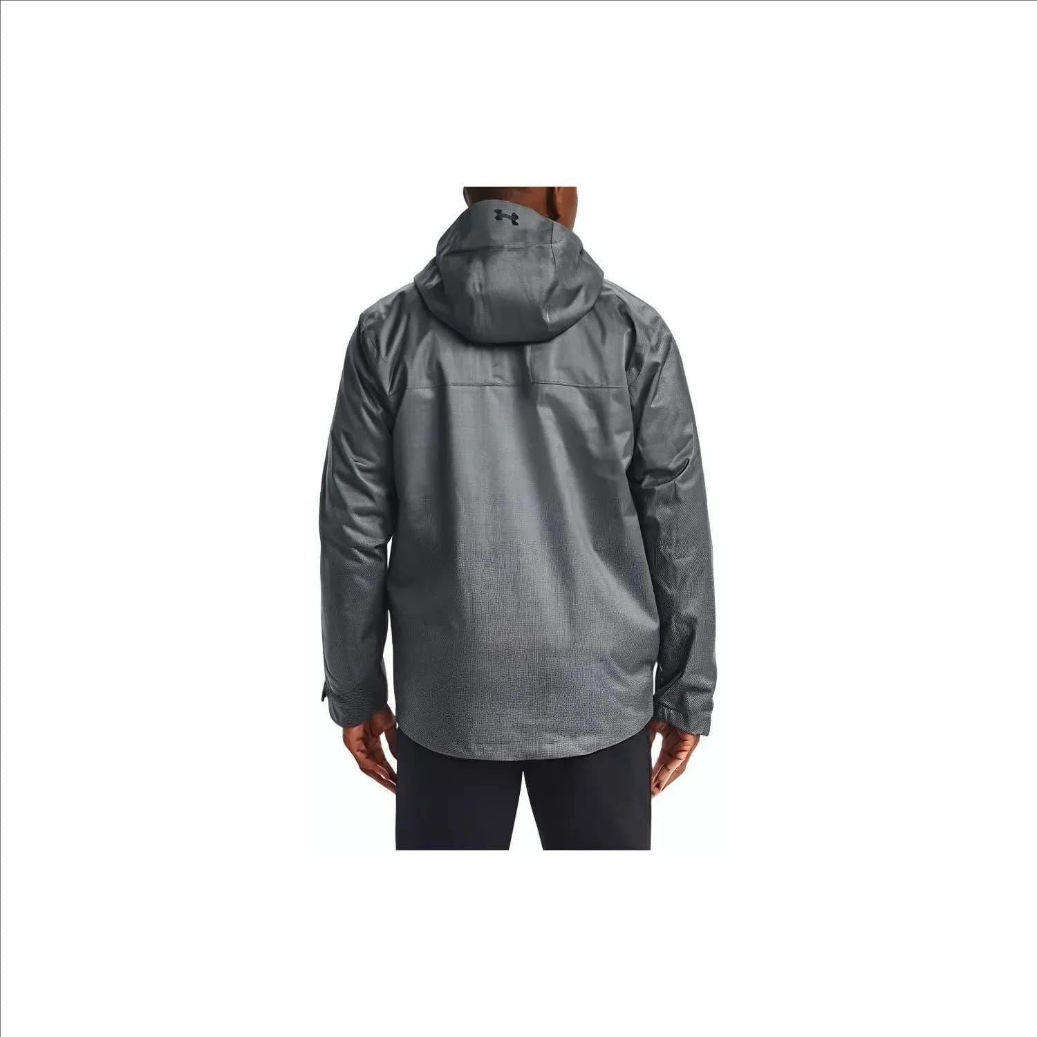 Under Armour Waterproof, Windproof, Breathable Windbreaker Jacket Gray, Comes With Necklace