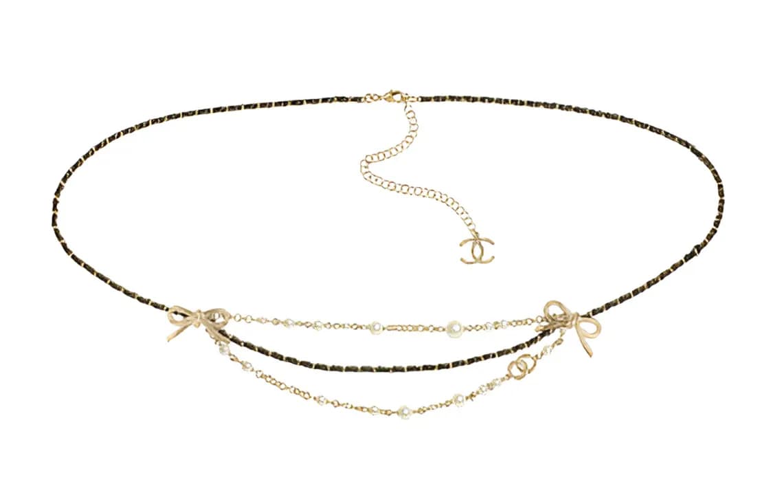 CHANEL Waist Chains Gold/Black Gold/Black