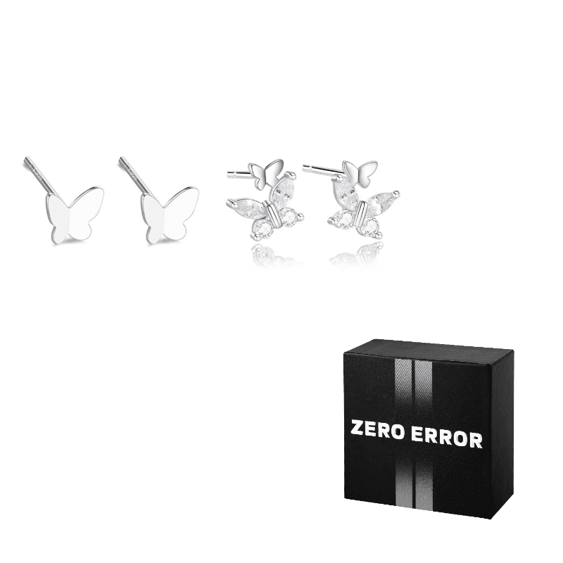 2 pairs small butterfly + twin butterfly