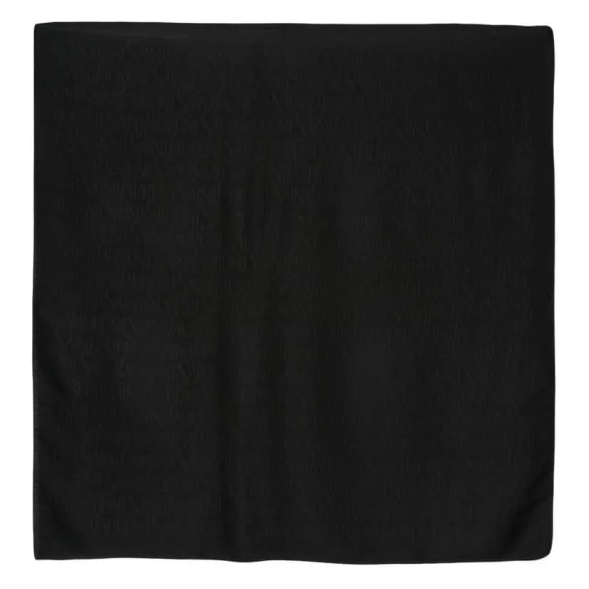 SAINT LAURENT Logojacquard Scarf Black
