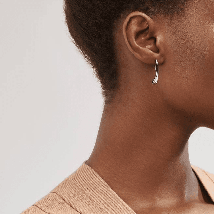 TIFFANY & CO. 925 Silver Drop Earrings Silver