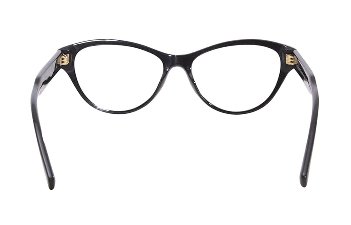 VERSACE Plastic Butterfly Eyeglass Frames Black