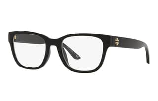 TORY BURCH Plastic Irregular Shape Eyeglass Frames Black