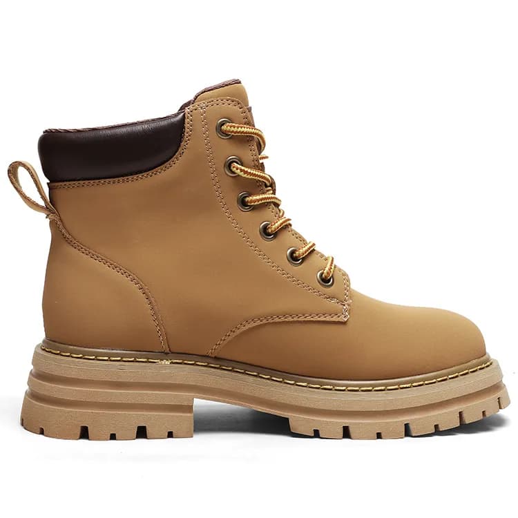 Mulinsen Big Yellow Short Martin Boot 5cm Ginger Yellow