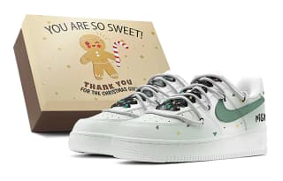 Nike Air Force 1 Air Force 1 Christmas Atmosphere Stars Ribbon Trendy LowTop GS Green White