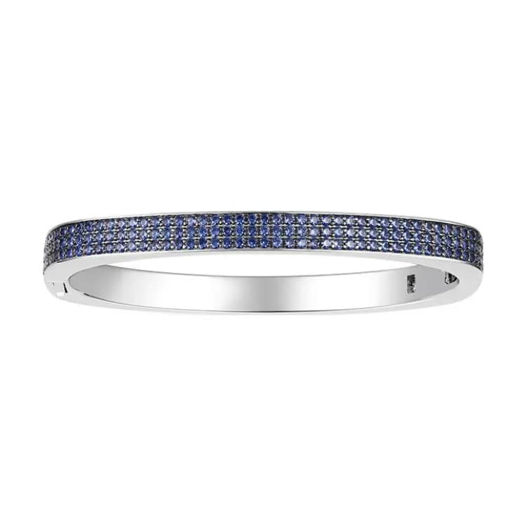 Apm Monaco 925 Sterling Silver Bangles Blue Silver/Blue