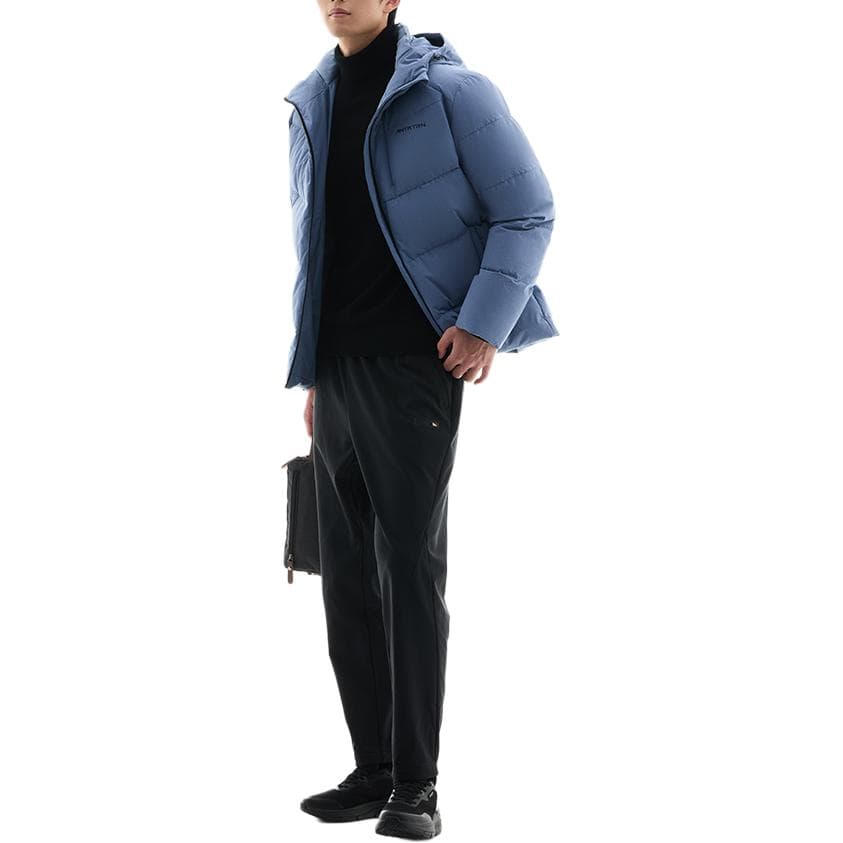 ANTA Variety Collection Down Jackets & Men Checkerboard Ash