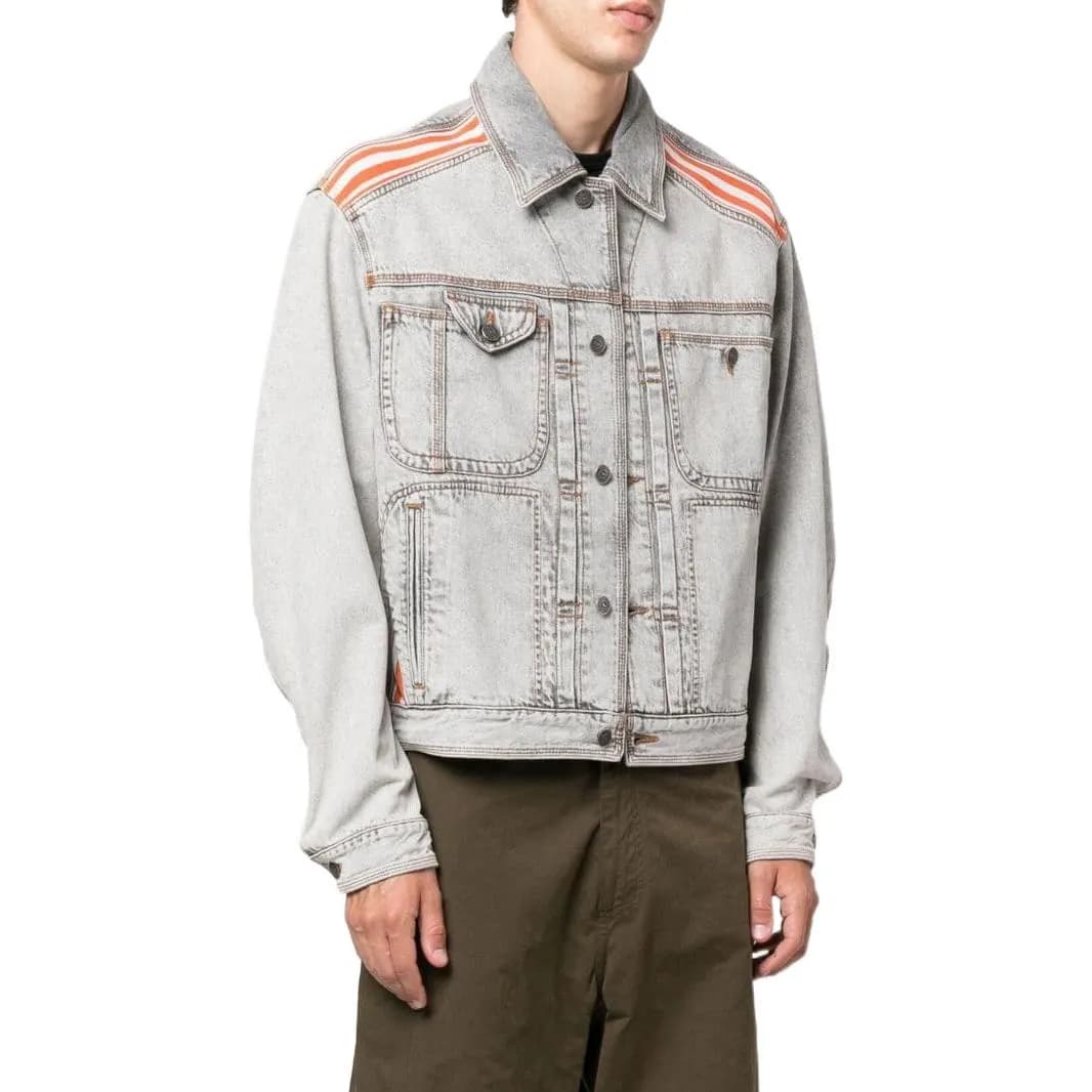 DIESEL Denim Jackets Light Gray