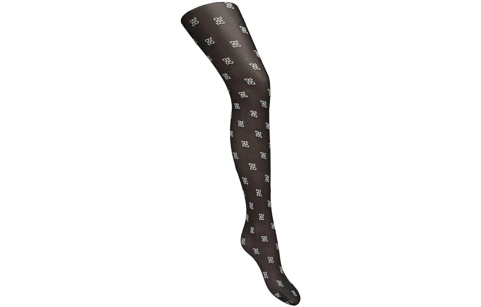 FENDI Nylon Logo Stockings 'Black' Black