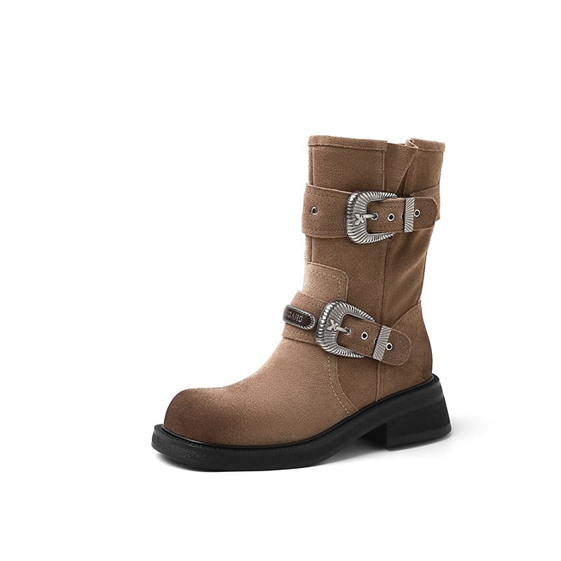 SIFEIRO Ankle 4.5CM Khaki color flip side