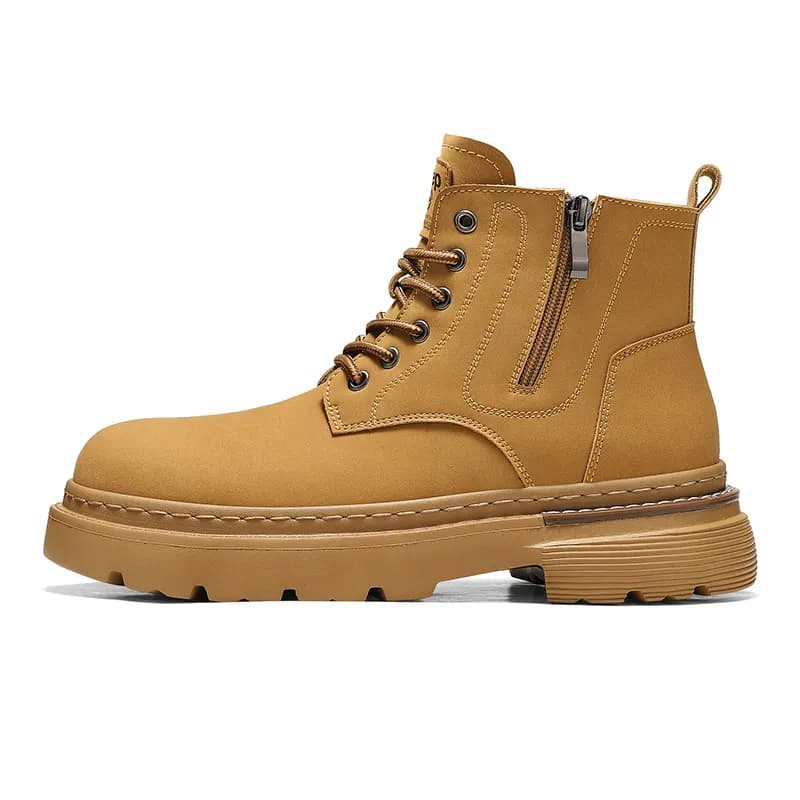 Jeep Classic Yellow Short Mid Calf Martin Boot Gold