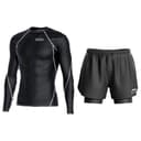 Black Swimsuit+Swimming Shorts