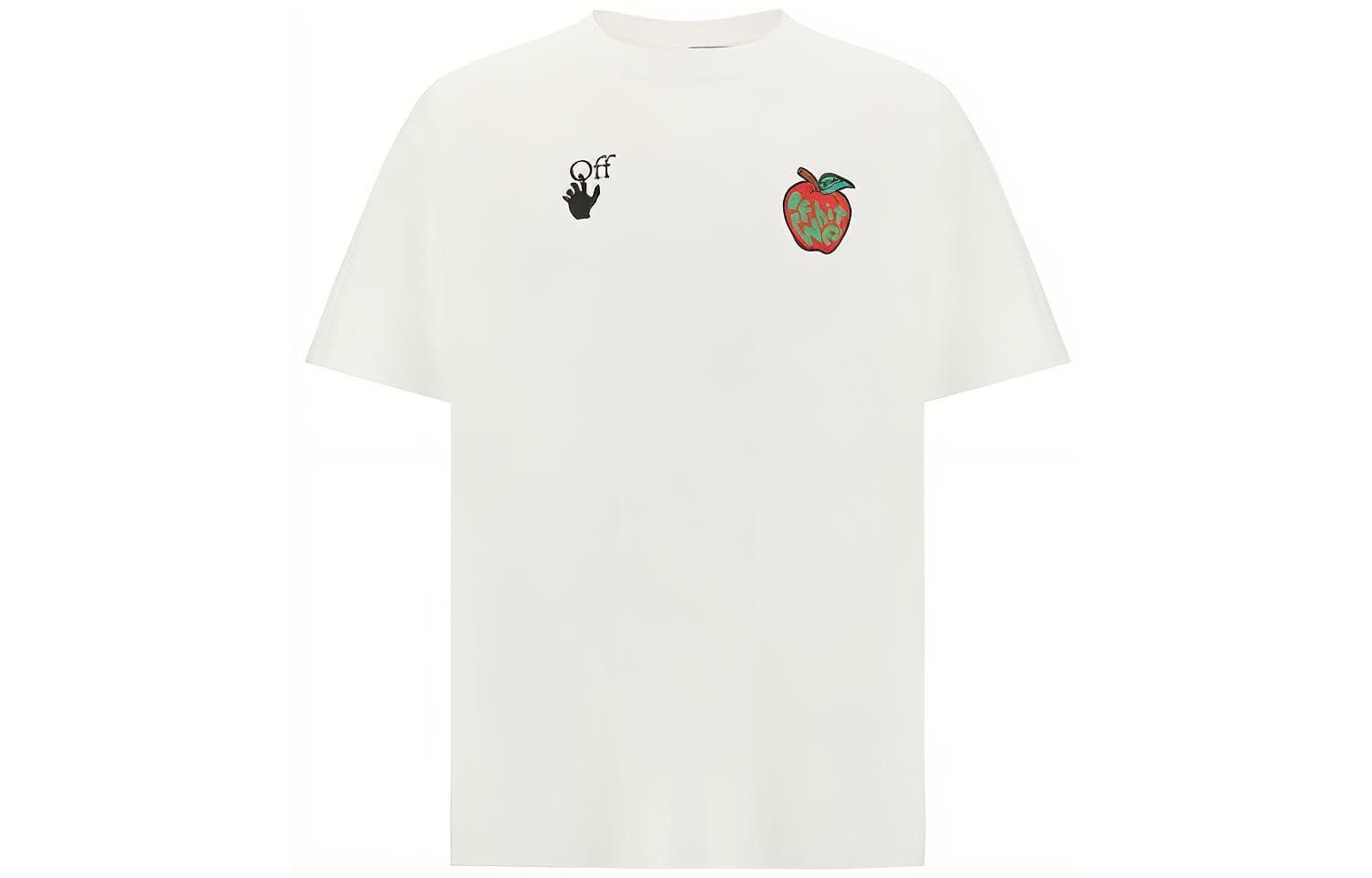 OFF WHITE Apple Arrow Print T shirt