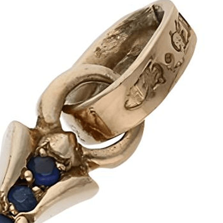 Chrome Hearts Sapphire Pendants Blue