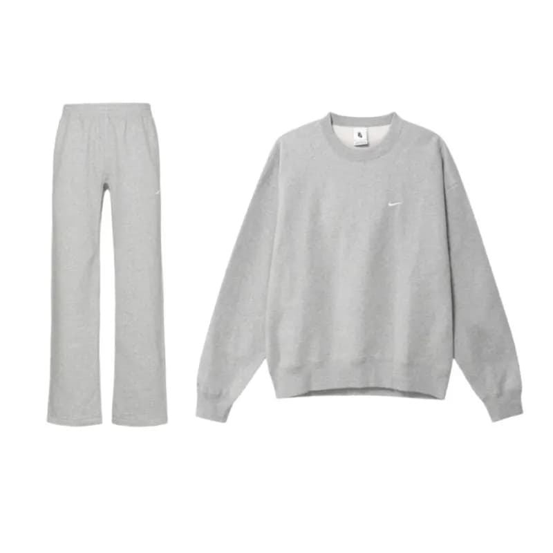 Nike Sweatshirt Sets Gray Pants+Dark Heather Gray Sweatshirt
