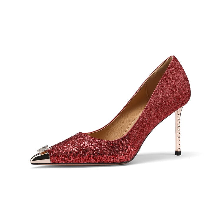 Su Yanjiao Slim Heel Red